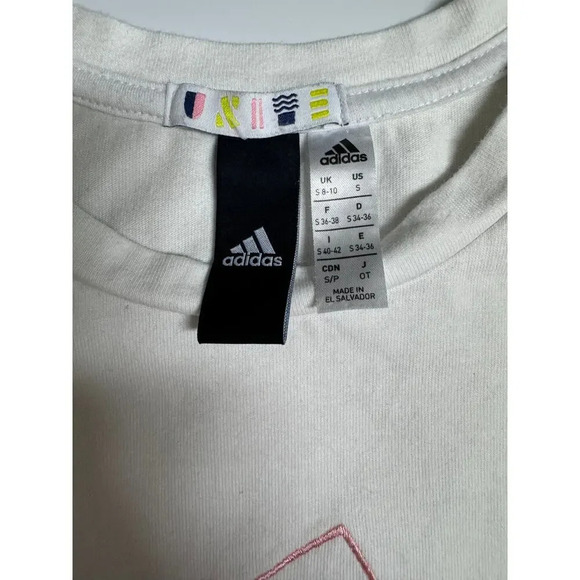 Adidas Olympic Embroidered Crop Tshirt Size Small - Picture 12 of 14